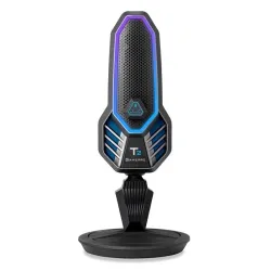 MicrófonosMicrófono de condensador RGB para juegos - cardioide - con soporte - USB