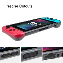 Protective cover case - with 2 screen protector - for Nintendo Switch Joycon ConsoleSwitch