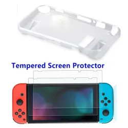 Protective cover case - with 2 screen protector - for Nintendo Switch Joycon ConsoleSwitch