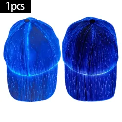 Sombreros & gorrasGorra de béisbol - fibra óptica - 7 colores LED - USB - negro