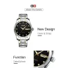 RelojesHAIQIN - reloj automático mecánico - acero inoxidable - plateado / blanco