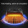 Accesorios de interiorCalentador de coche 4 en 1 - ventilador de refrigeración/calefacción - secador/desempañador/descongelad...