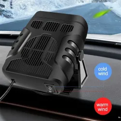 Accesorios de interiorCalentador de coche 4 en 1 - ventilador de refrigeración/calefacción - secador/desempañador/descongelad...