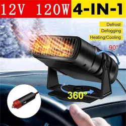 Accesorios de interiorCalentador de coche 4 en 1 - ventilador de refrigeración/calefacción - secador/desempañador/descongelad...