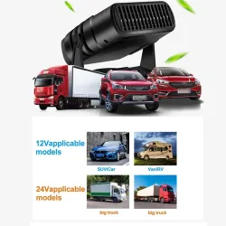 Accesorios de interiorCalentador de coche 4 en 1 - ventilador de refrigeración/calefacción - secador/desempañador/descongelad...