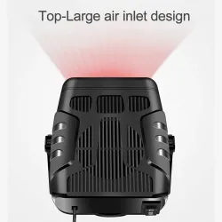 Accesorios de interiorCalentador de coche 4 en 1 - ventilador de refrigeración/calefacción - secador/desempañador/descongelad...