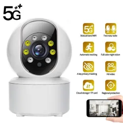 Cámaras de seguridadCámara inalámbrica - monitor de bebé - seguimiento automático - audio bidireccional - 5G IP - WiFi - 720P