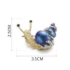 BrochesEsmalte / cristal caracol - broche
