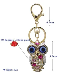 Crystal owl keychainKeyrings