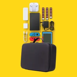 Nintendo SwitchEstuche protector rígido - con asa - para Nintendo Switch