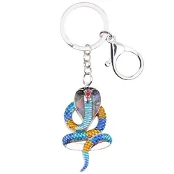 llaveroSerpiente cobra esmaltada - llavero de metal