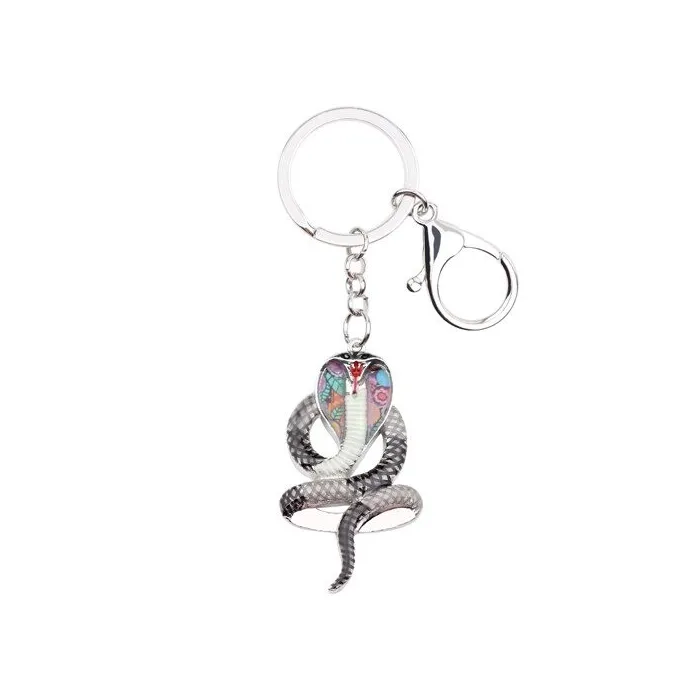 llaveroSerpiente cobra esmaltada - llavero de metal