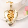 Crystal owl / key - keychainKeyrings