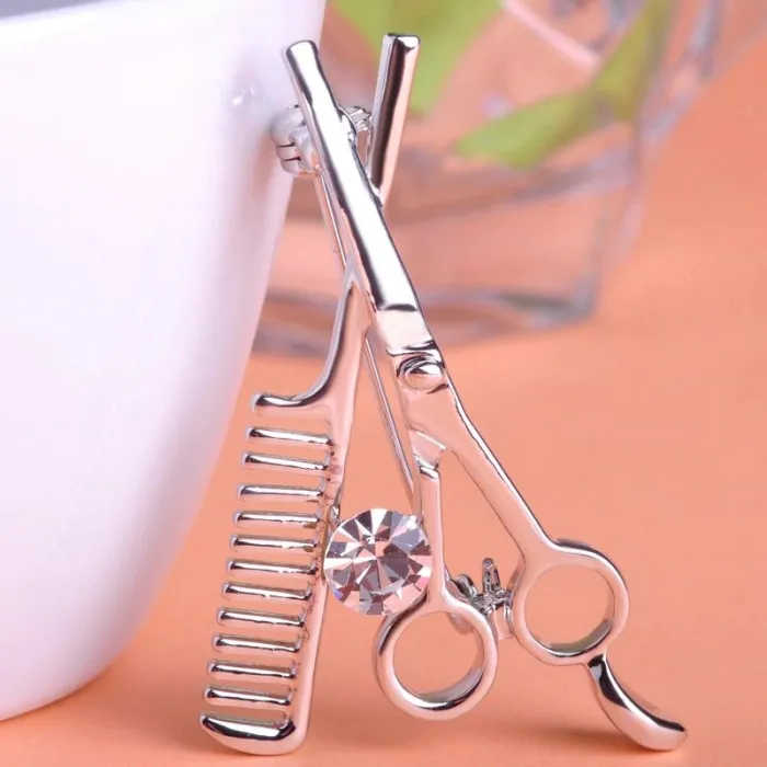 BrochesPeine para el cabello / tijeras - broche