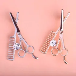 BrochesPeine para el cabello / tijeras - broche