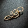 BrochesNota musical de cristal / perlas - broche