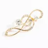 BrochesNota musical de cristal / perlas - broche