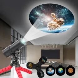 Iluminación de escenarios y eventosProyector de luces LED - giratorio - vuelo espacial - tierra - luna