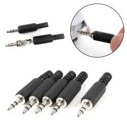 EnchufesEnchufe de audio para auriculares - conector macho - 35 mm - 5 piezas
