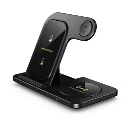 CargadoresCargador inalámbrico 3 en 1 - soporte de carga rápida - para iPhone - AirPods - Apple Watch - Samsung