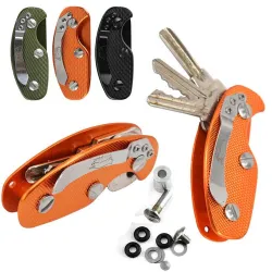 Herramientas de supervivenciaOrganizador de llaves plegable - soporte de aluminio