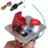 Interruptores12 V - LED rojo - arranque del motor del coche de carreras - interruptor de encendido con botón pulsador - palan...