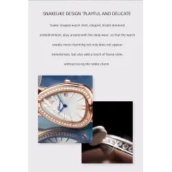 RelojesCHENXI - elegante reloj de cuarzo con pedrería - resistente al agua - correa de piel - rojo oscuro
