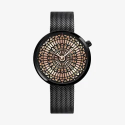RelojesSHENGKE - reloj de cuarzo de lujo - resistente al agua - correa de malla de acero