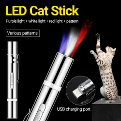 Punteros láserPalo láser - Luz LED con patrones - juguete para mascotas