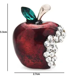 BrochesBroche de manzana - con pedrería
