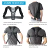 Adjustable back posture corrector - spine / back / shoulder brace - support beltMassage