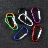 llaveroMosquetón de metal - llavero - hebilla clip-lock - forma de D - 10 piezas