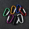 llaveroMosquetón de metal - llavero - hebilla clip-lock - forma de D - 10 piezas