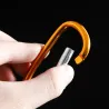 llaveroMosquetón de metal - llavero - hebilla clip-lock - forma de D - 10 piezas