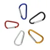 llaveroMosquetón de metal - llavero - hebilla clip-lock - forma de D - 10 piezas