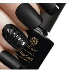 Esmalte de uñasTop coat mate negro - esmalte de uñas - 10ml