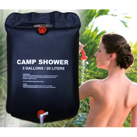 Camp shower bag - solar energy heated - PVC - 20LOutdoor & Camping