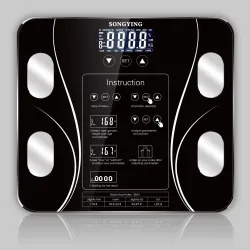 BalanzasBáscula electrónica inteligente - índice corporal 13 - grasa corporal - IMC - pantalla LCD