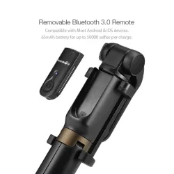 3 in 1 - wireless mini tripod / selfie stick - Bluetooth - for SmartphoneSelfie sticks
