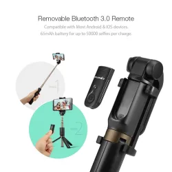 3 in 1 - wireless mini tripod / selfie stick - Bluetooth - for SmartphoneSelfie sticks