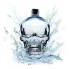 BarJarra de cristal en forma de calavera - para vodka / whisky / vino - 180ml - 400ml - 750ml