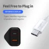 CargadoresCargador de pared - enchufe del Reino Unido - puertos duales tipo C / USB - PD - carga rápida - 20W
