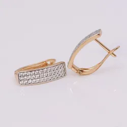Gold zircon earringsEarrings