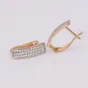 Gold zircon earringsEarrings