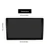 Din 2Autorradio con pantalla táctil - Android 10 - 2DIN - WiFi - GPS - Bluetooth - FM - AM - RDS - SWC - DSP