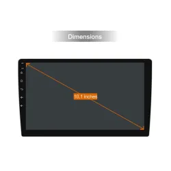Din 2Autorradio con pantalla táctil - Android 10 - 2DIN - WiFi - GPS - Bluetooth - FM - AM - RDS - SWC - DSP