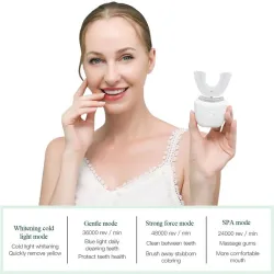 Blanqueamiento dentalCepillo de dientes eléctrico automático - blanqueamiento dental - luz azul - resistente al agua