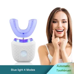 Blanqueamiento dentalCepillo de dientes eléctrico automático - blanqueamiento dental - luz azul - resistente al agua