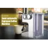 CocinaGustino 19 Bar - cafetera semiautomática - espumador de leche - acero inoxidable