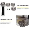 CocinaGustino 19 Bar - cafetera semiautomática - espumador de leche - acero inoxidable